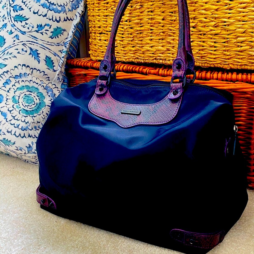 Rebecca Minkoff black nylon bag. Lightly used.